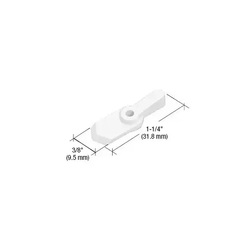 Prime-Line L5759 White Pointer Style Screen Swivel Clip - Carded - pack of 12