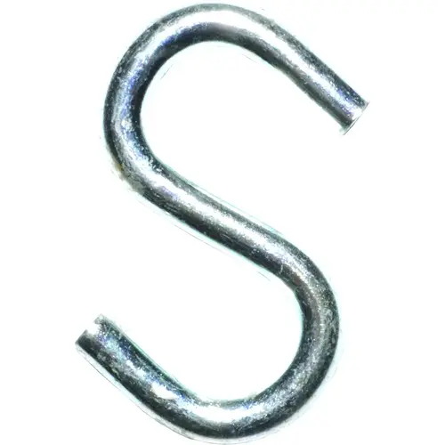 ProSource LR370 S-Hook, 30 lb Working Load, 0.169 in Dia Wire, Steel, Zinc Silver