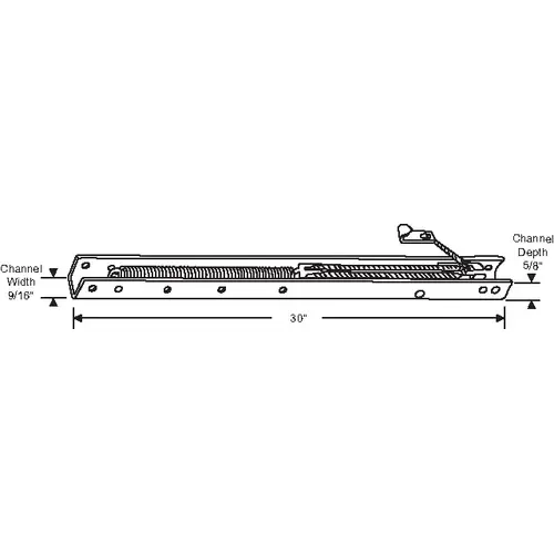 Brixwell 60-2965 30in Window Channel Balance 35 To 39 Lbs Sash Weight hwB-B-5/8B-29ds#39 9/16in Channel Width