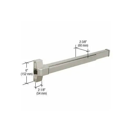 CRL DL970FA Aluminum Rim Fire Exit Device