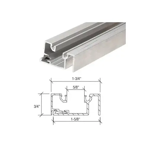 CRL M121M Mill Glass Sash for 1/4" to 3/8" Glass - 254" Length
