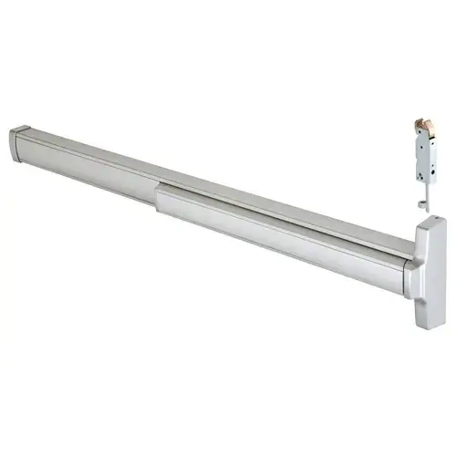Jackson 312085R47628 Model Concealed Vertical Rod Panic Exit Device Dual Point Latching With Top Latch And Bottom Hex Bolt Right Hand Reverse Bevel Type Aluminum Finish