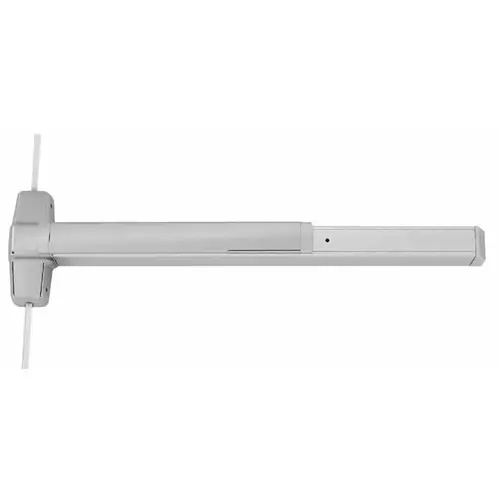 Von Duprin 9827EO32D3LBR 3' Surface Vertical Rod Smooth Case Exit Device Less Bottom Rod, Satin Stainless Steel Finish