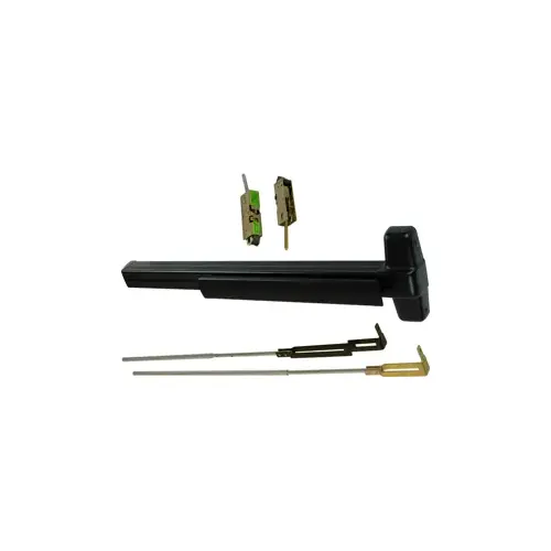 Von Duprin 9947DT-711-36 KIT - CVR Concealed Vertical Rod Exit Device, 990DT Dummy Trim, 36" x up to 100", Hex Dogging, Grade 1, 711/315 Flat Black