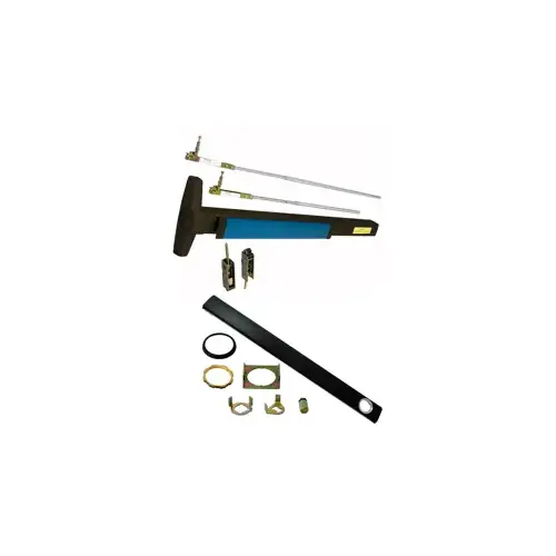 Von Duprin CD-3347A-EO-710-48 Cylinder Dogging, Narrow Stile CVR Concealed Vertical Rod Exit Device, Exit Only No Trim, 48" x up to 100", Grade 1,710/313 Dark Bronze
