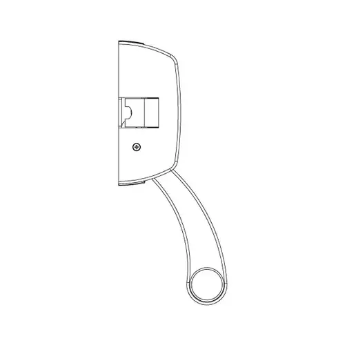 Gaab G290F-BLK Crossbar Exit Device Lever Arms Set Fire Resistant / European Standard, Grey