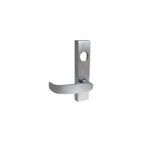 Sargent LC-704-ETL-26D LHR Left Hand Reverse Nightlatch Key Retractable Latch ET Exit Device Trim with L Lever Less Cylinder Satin Chrome Finish