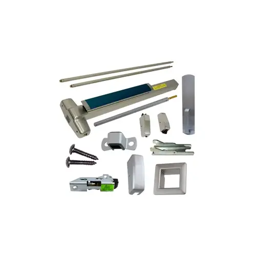 Von Duprin 9827DT-626-48-LBR KIT - SVR (Surface Vertical Rod) Smooth Exit Device, 990 Dummy Pull Trim, Less Bottom Rods, 48" x 84", Hex Dogging, Grade 1, 626/US26D Satin Chrome
