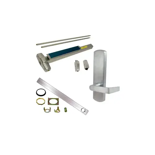 Von Duprin CD-9847L-DT-626-36-RHR 06 KIT - Cylinder Dogging, CVR Concealed Vertical Rod Exit Device, 996L-DT-06 Dummy Lever Trim, RHR Right Hand Reverse/Reversible Handing, 36" x up to 100", Grade 1, 626/US26D Satin Chrome