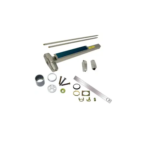 Von Duprin CD-9847NL-OP-626-36 KIT - Cylinder Dogging, CVR Concealed Vertical Rod Exit Device, 110MD NL-OP Nightlatch Cylinder Assembly Trim, Optional Pull, 36" x up to 100", Grade 1, 626/US26D Satin Chrome