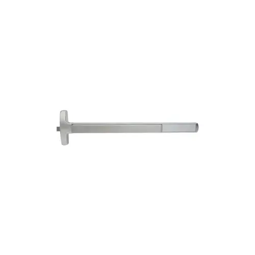 Falcon Lock F24R-EO-US26D-48 Fire Rated Narrow Stile Rim Exit Device, Exit Only, 48", Less Dogging, Reversible Handing, 299F Strike, UL, Grade 1, US26D/626 Satin Chrome