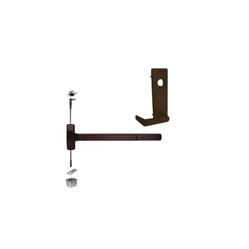 Falcon Lock F25C-L-DAN-313AN-36X96-LHR KIT - Fire Rated CVR Concealed Vertical Rod Exit Device, Escutcheon x Dane Lever Trim 510L, 36" x 96", LHR Left Hand Reverse/Reversible, Grade 1, 313AN/SP313 Anodized Aluminum, Duranodic Dark Bronze
