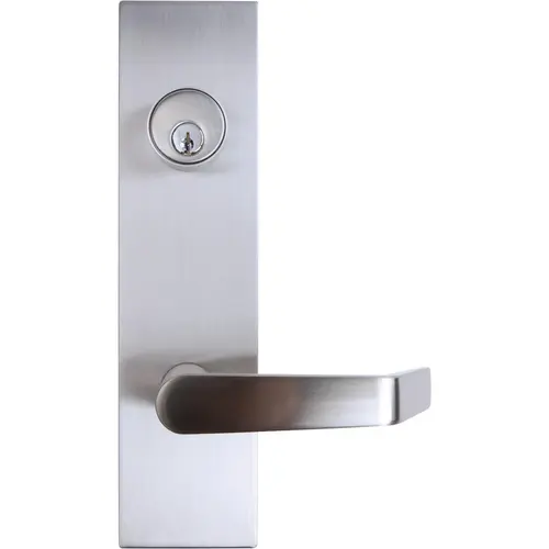 Tell Manufacturing EX100410 ESC881HD US32D Entry Lever Trim with Escutcheon - Satin Stainless Steel