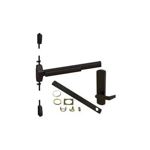 Von Duprin CD-9827L-DT-710-36-RHR-06 KIT - CD (Cylinder Dogging, Requires 1-1/4" Mortise Cylinder), SVR (Surface Vertical Rod) Smooth Exit Device, 996L-DT-06 Dummy Lever Trim, RHR Right Hand Reverse/Reversible Handing, (Snap Ring Tool Needed), 36" x 84", Grade 1, 710/US11P Dark Bronze