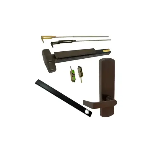 Von Duprin CD-9847L-DT-710-36-LHR 06 KIT - Cylinder Dogging, CVR Concealed Vertical Rod Exit Device, 996L-DT-06 Dummy Lever Trim, LHR Left Hand Reverse/Reversible Handing, 36" x up to 100", Grade 1, 710/313 Dark Bronze