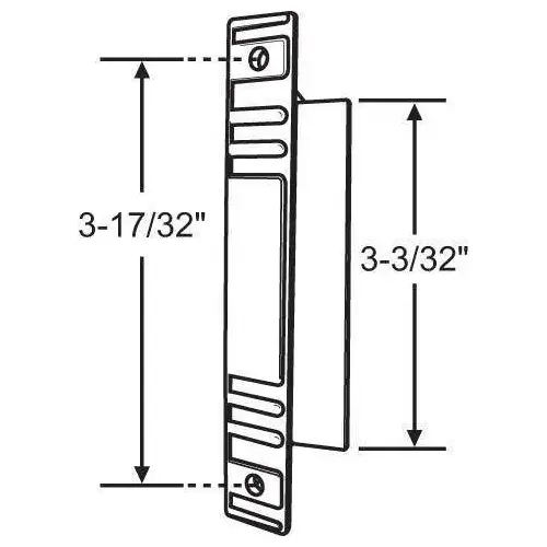 Brixwell 14-147w WHITE INSIDE SCREEN DOOR PULL