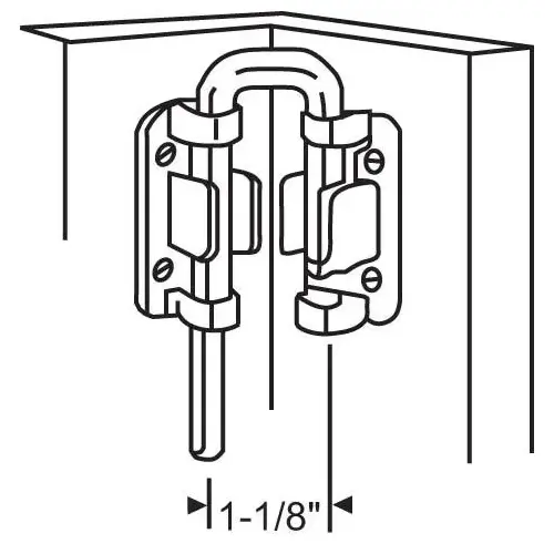 Brixwell 16-185b Security Latch 3/4in Black Includes Screws