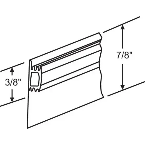Brixwell 16-245 Bug Flap Black 50ft 7/8in Vinyl