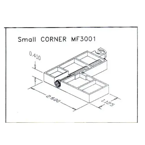 Brixwell 16-301y 1-1/8in Screen Door Corner Yellow Zinc Dichromate