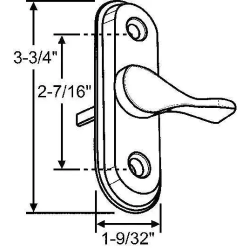 Brixwell 16-635w Interior Thumb Turn White Secondary Auxillary Latch