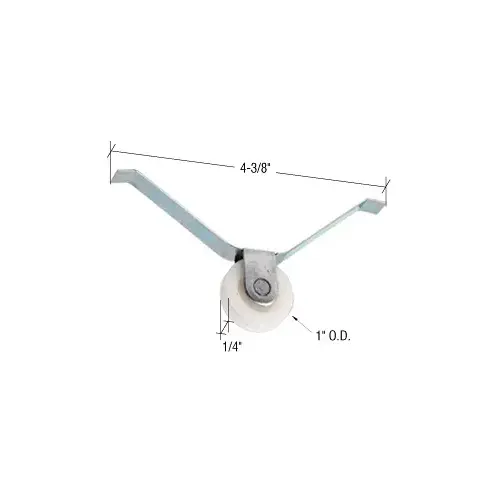 CRL B501 1" Nylon Sliding Screen Door Spring Tension Roller - pack of 2