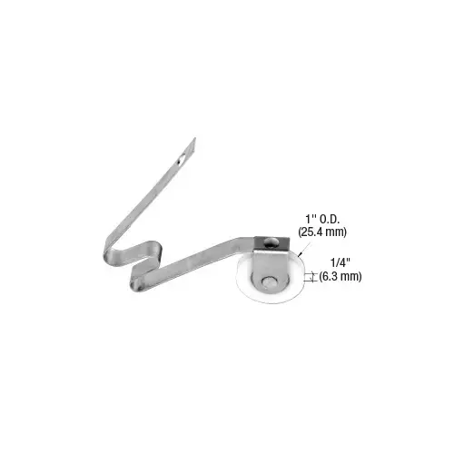 CRL B512 1" Nylon Sliding Screen Door Spring Tension Roller - pack of 2