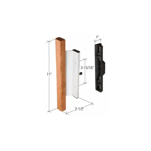 CRL C1019 Wood/Aluminum Mortise - Style Handle 3-15/16" Screw Holes