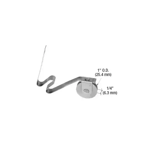 CRL CRLB513B 1" Steel Ball-Bearing Sliding Screen Door Spring Tension Roller - Bulk - pack of 50