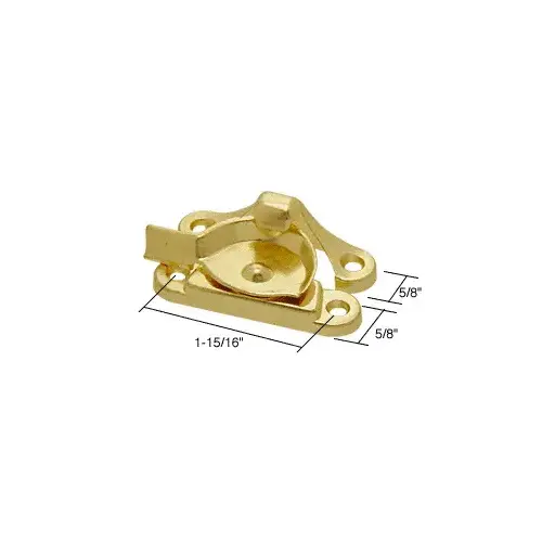 CRL F2574 Brass Window Sash Lock with 1-15/16" Screw Holes