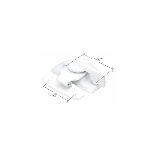 CRL F2618 White Window Sash Lock with 1-7/8" Screw Holes