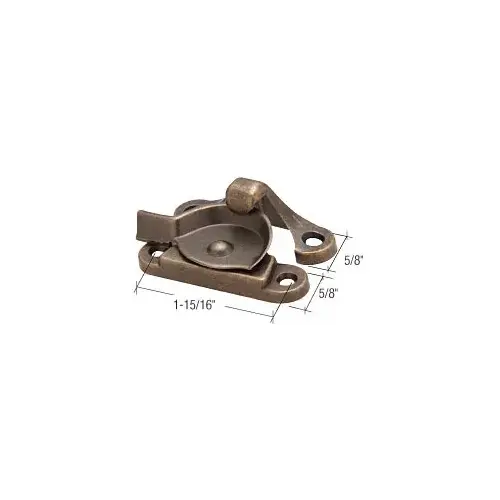 CRL F2653 Antique Brass Window Sash Lock with 1- 15/16" Screw Holes