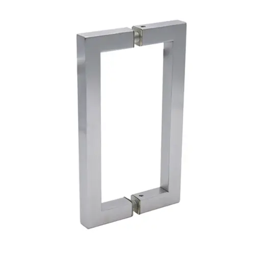 FHC PHSQ8X8BN 8" Center-to-Center Square Pull - Brushed Nickel