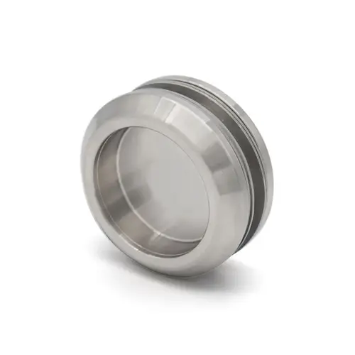 FHC TGFP1BN Thru-Glass Finger Pull - 3/8" & 1/2" Glass - Brushed Nickel