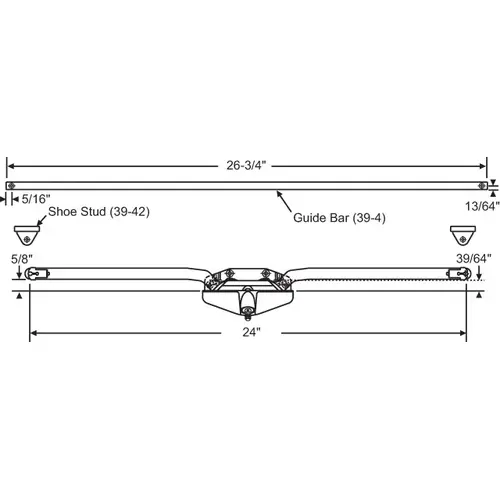 Brixwell 29-121-3 Awning Operator White shoe And Guide Bar sold Seperately