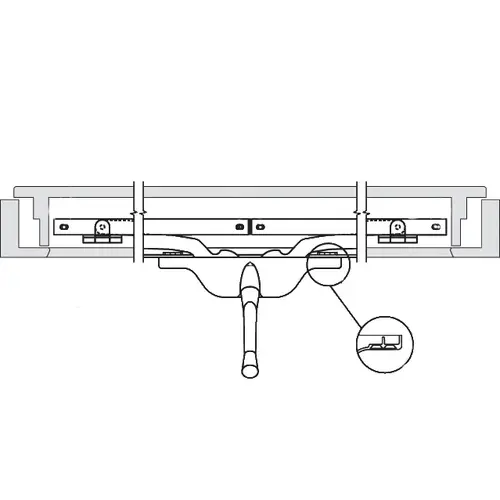 Brixwell 29-130-7 Pivot Shoe Operator 9in aluminum Single Vent Awning window Front Mount Style handle Sold Seperately