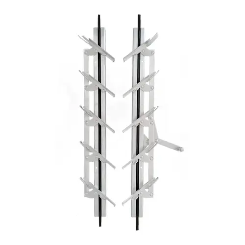 Brixwell JS18 Jalousie Strip Hardware 18" Length 5 Blades Aluminum Pair