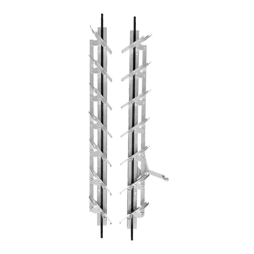 Brixwell JS24 Jalousie Strip Hardware 24" Lenght 7 Blades Aluminum Pair