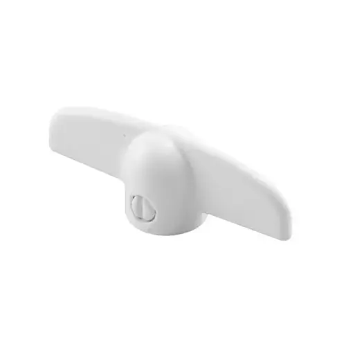 CRL H3714 White T-Crank Window Handle with 5/16" Spline Size