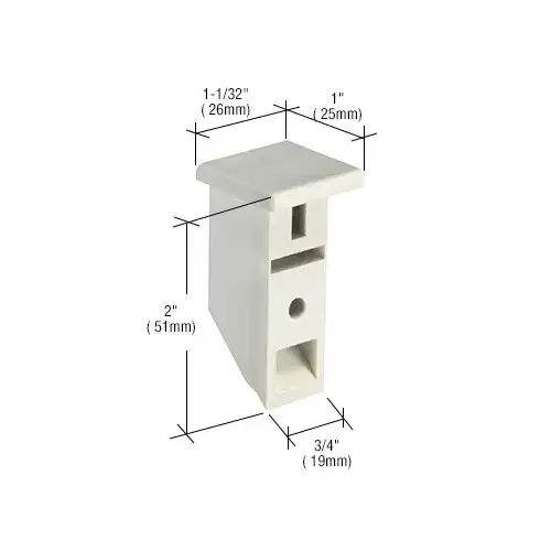 CRL H4311B Seasonall 2" Window Sash Cam - Bulk - pack of 25