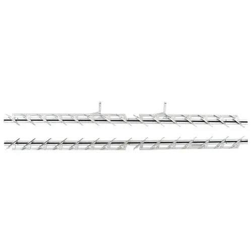 CRL JSH54 54" Jalousie Strip Hardware - 15 Blades Pair Aluminum