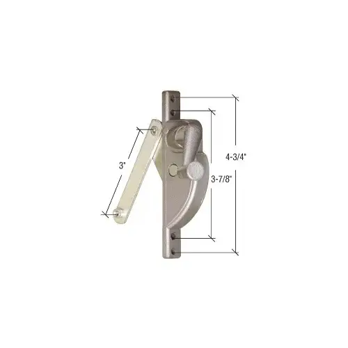CRL WCM883 Right Hand Jalousie Operator - 1-1/2" Link with 3" Link Arm Aluminum