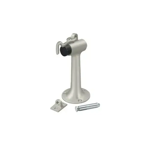 Deltana DSF630U15 Floor Mount, 6" Bumper w/ Hook in Brushed Nickel
