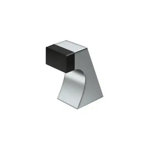 Deltana FDB250U26 Floor Door Bumper 2-1/2", Contemporary, Solid Brass in Polished Chrome
