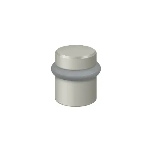 Deltana UFB4505U15 Round Universal Floor Bumper 1-1/2", Solid Brass in Brushed Nickel