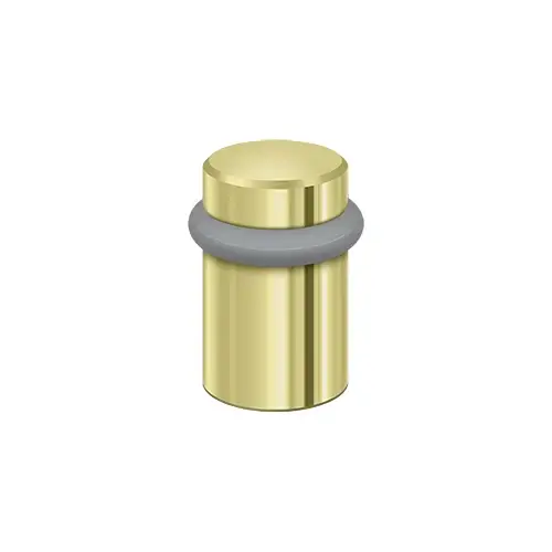 Deltana UFB5000U3 Round Universal Floor Bumper 2", Solid Brass in Polished Brass