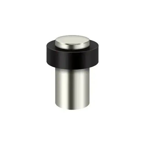Deltana UFB7500U14 Round Universal Floor Bumper 3", Heavy Duty, Solid Brass in Polished Nickel