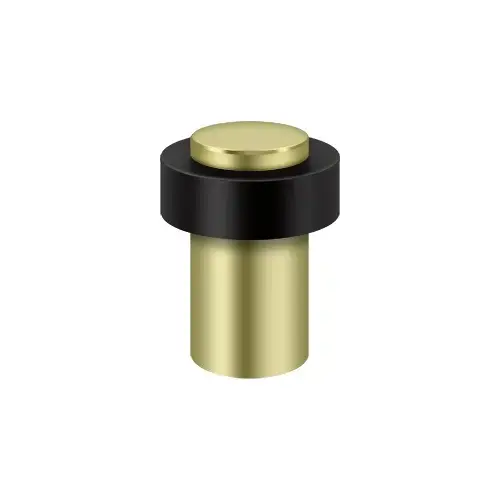 Deltana UFB7500U3-UNL Round Universal Floor Bumper 3", Heavy Duty, Solid Brass in Unlacquered Brass