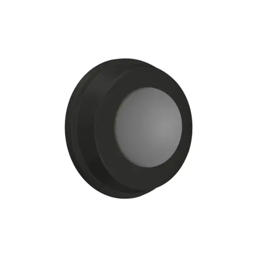 Deltana WB100U19 Flush Bumper 1" Diam. in Paint Black
