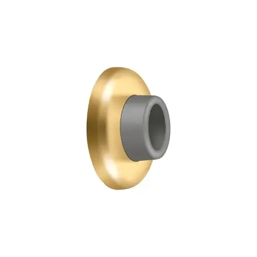 Deltana WB250CR003 Wall Mount Concave Flush Bumper, 2-1/2" Diam. in PVD Polished Brass