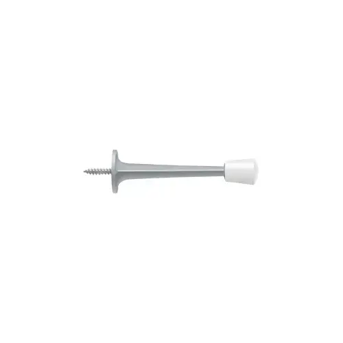 Deltana ZBDS30U26D 3" Baseboard Door Bumper, Zinc Die-Cast in Brushed Chrome